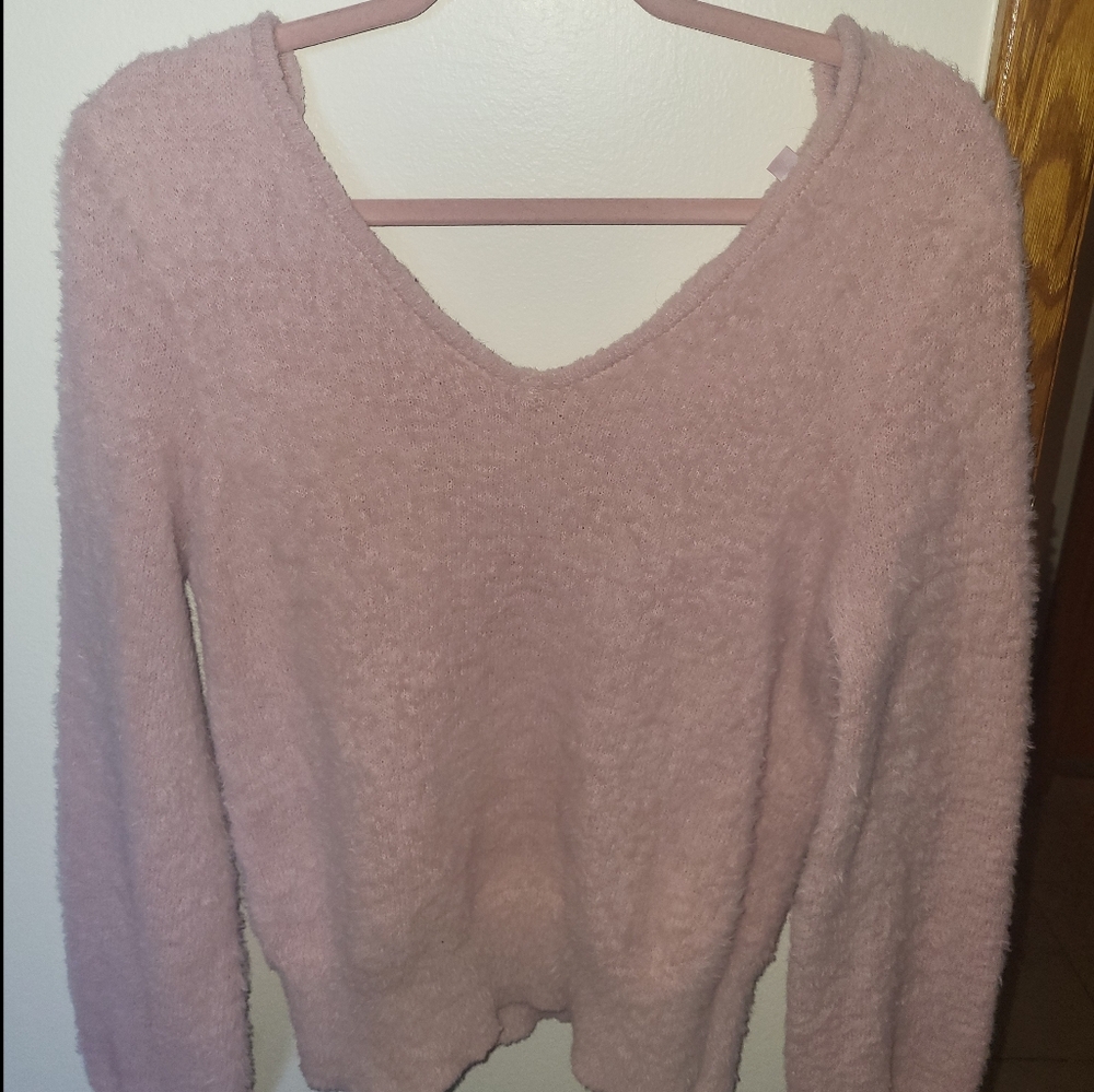 Pink sweater top